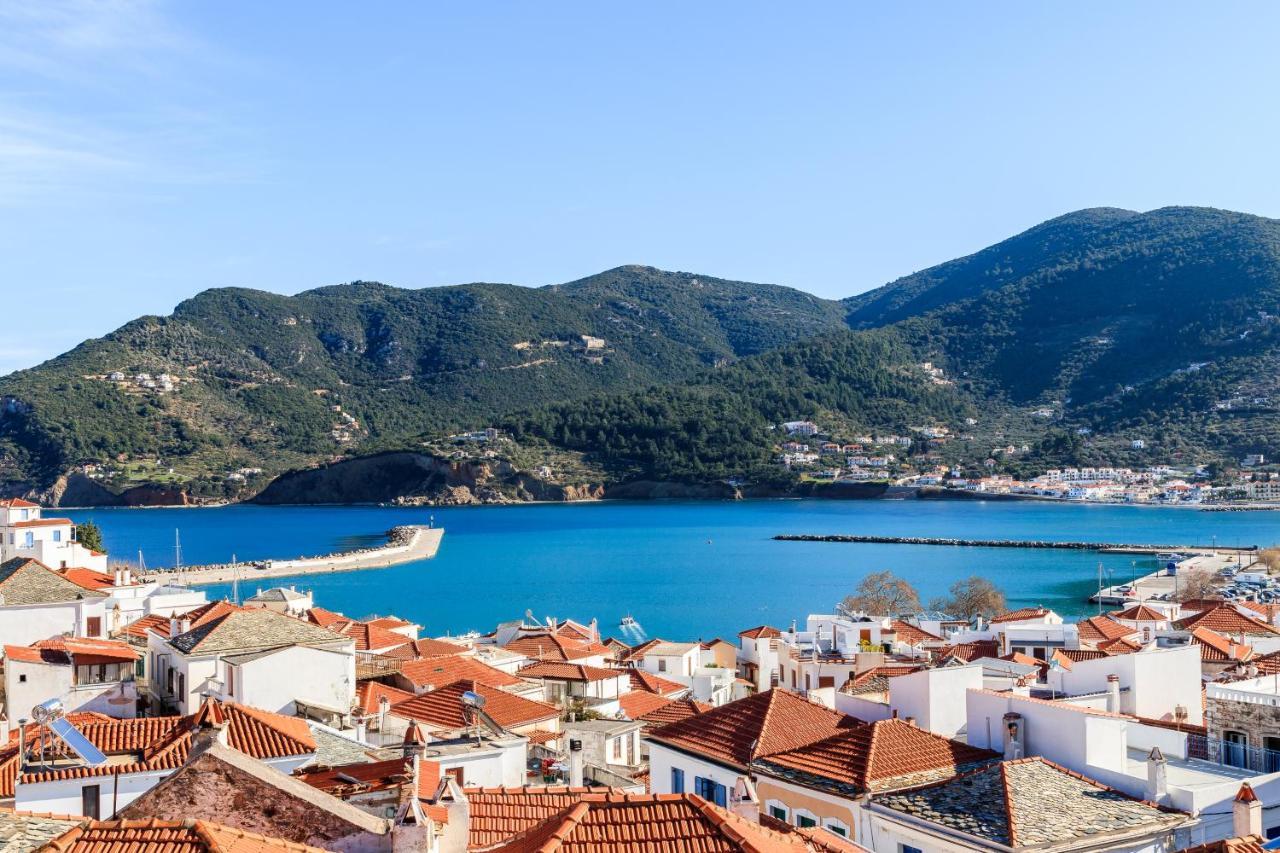 Sun Nest House Villa Skopelos Town Bagian luar foto