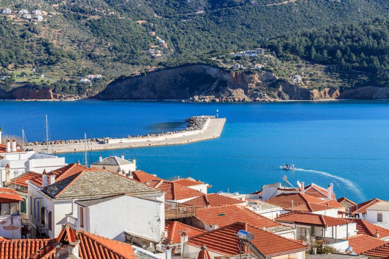 Sun Nest House Villa Skopelos Town Bagian luar foto